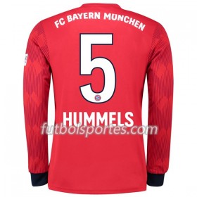 Camisetas Bayern de Múnich Hummels 5 Primera Equipacion 2018/2019 Manga Larga